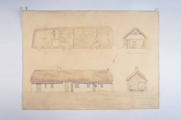 Irish Folklife Architectural Drawing Collection 05 - Lusk, County Dublin